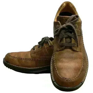 Mens ECCO Original Fusion Leather Lace Shoes EU 43 (US 9.5) Perfect Condition